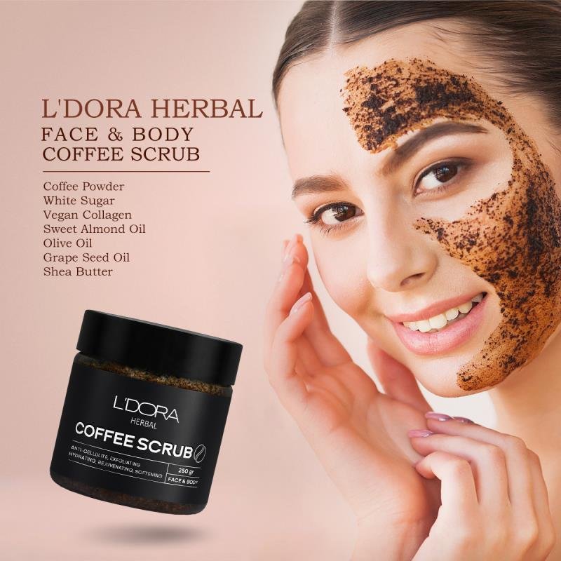 FACE & BODY COFFEE SCRUB, 250 gr - Image 3